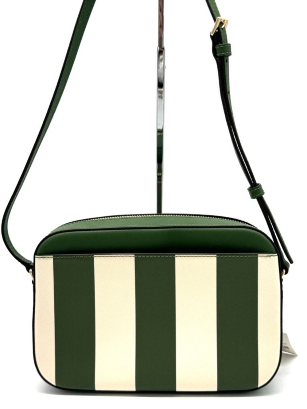 Michael Kors Large EW Zip Chain Xbody Crossbody Bag Fern Green Multi - Picture 6 of 11